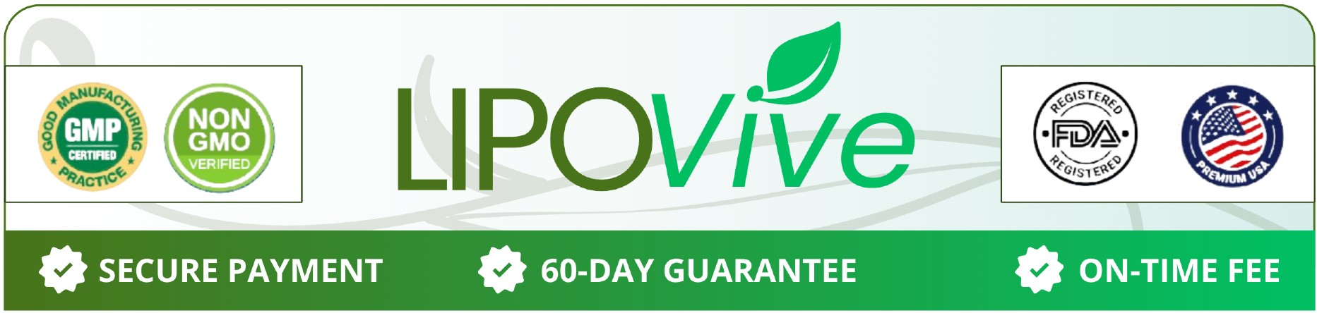 LipoVive official checkout banner